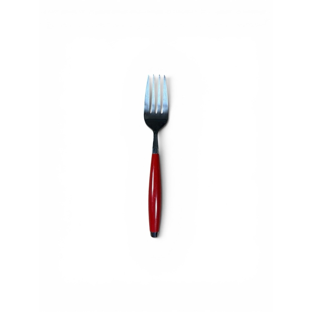 Cambridge Stainless Fiesta Scarlet Red Serving Fork 9-3/8" Fiestaware